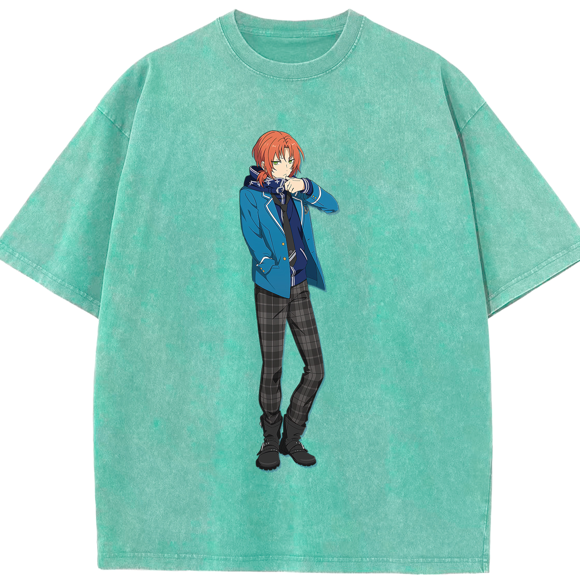 （画像用） あんさんぶるスターズ! Ensemble Stars 綿100% ヴィンテージ風 半袖Tシャツ（フロントプリント）